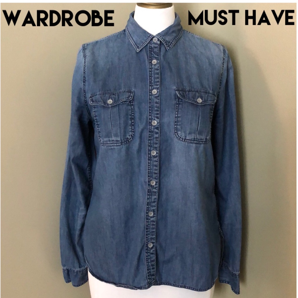 Denim Buttonup-M-Euc